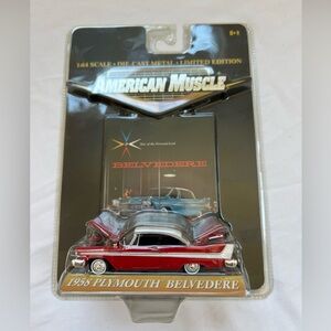 Ertl 1958 Plymouth Belvedere American Muscle Car Die-Cast Metal Limited Edition